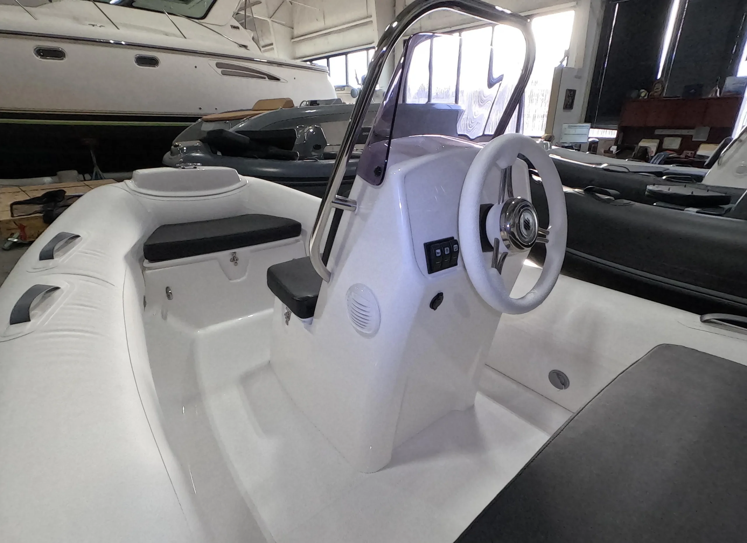 2024 Grand Inflatables S370NL Rigid Inflatable Boat Mercury 25HP - Image 2