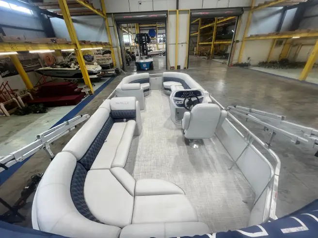 2023 Nepallo 20 TL Pontoon Boat Suzuki 60HP with Upgraded Interior - Image 2