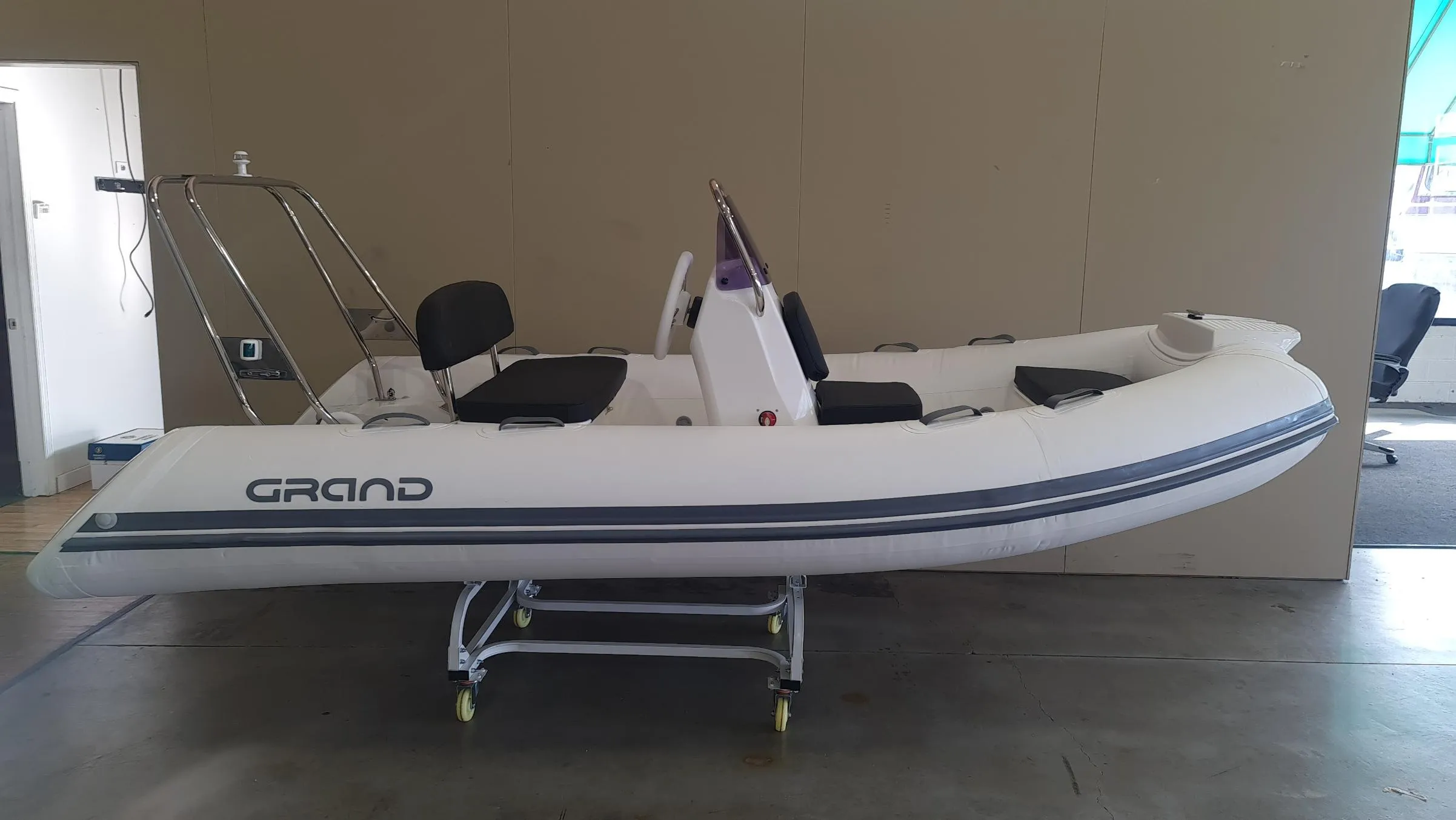 2024 Grand Inflatables S370NL Rigid Inflatable Boat Mercury 25HP - Image 4