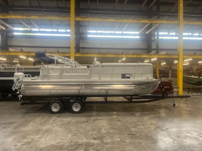 2023 Nepallo 20 TL Pontoon Boat Suzuki 60HP with Upgraded Interior - Image 3