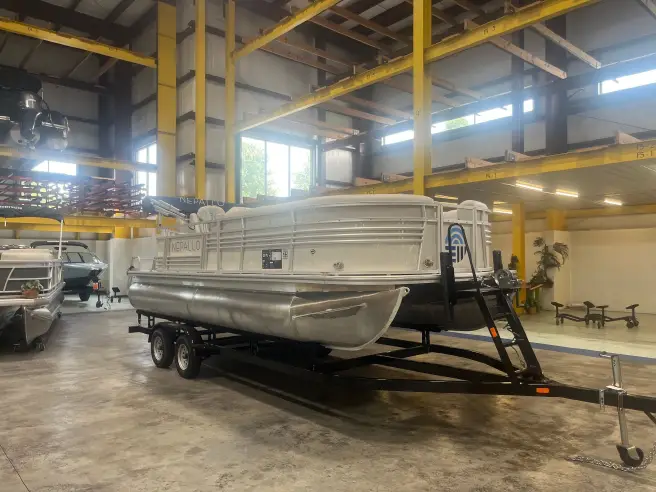 2023 Nepallo 20 TL Pontoon Boat Suzuki 60HP with Upgraded Interior - Image 4