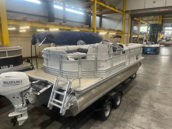 2023 Nepallo 20 TL Pontoon Boat Suzuki 60HP with Upgraded Interior - Image 5