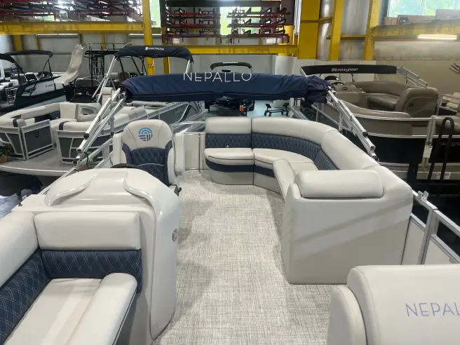 2023 Nepallo 20 TL Pontoon Boat Suzuki 60HP with Upgraded Interior - Image 9