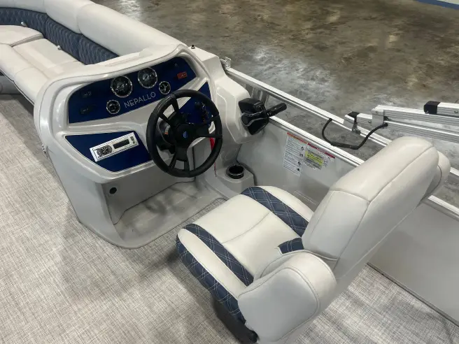 2023 Nepallo 20 TL Pontoon Boat Suzuki 60HP with Upgraded Interior - Image 11