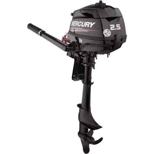 Mercury 2.5 HP outboard motor FourStroke tiller 15 inch shaft
