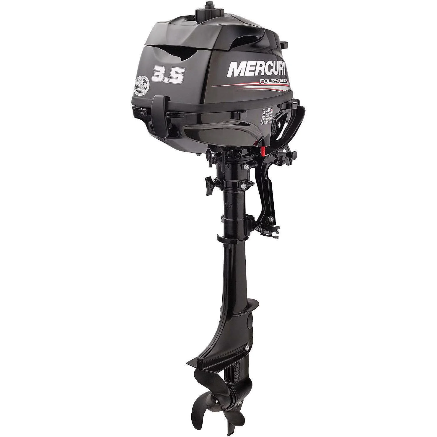 Mercury 3.5 hp outboard on inflatable dinghy transom